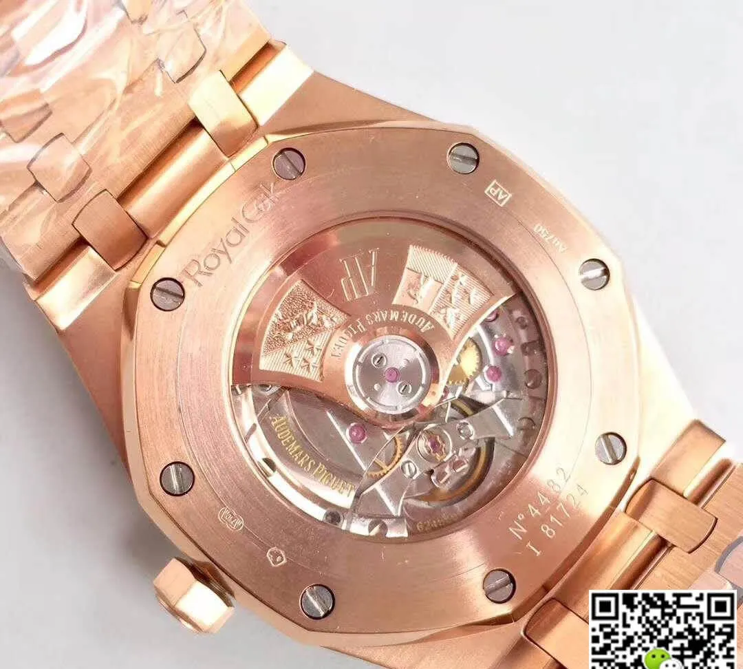 Audemars Piguet Royal Oak 67652OR.ZZ.1265OR.01 1:1 Best Edition Replica Watch Swiss ETA3120 Rose Gold Diamond